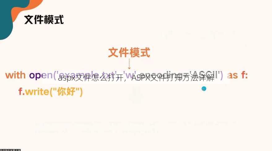 aspx文件怎么打开