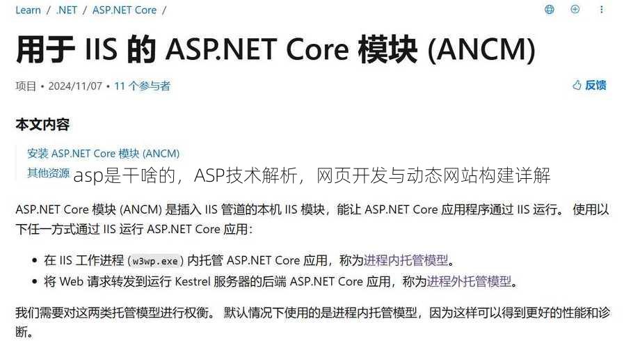 asp是干啥的