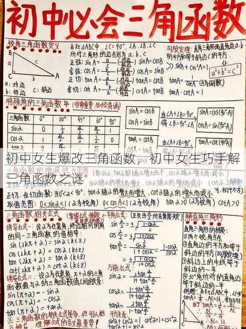 初中女生爆改三角函数