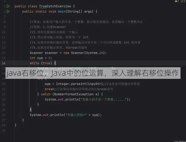 java右移位