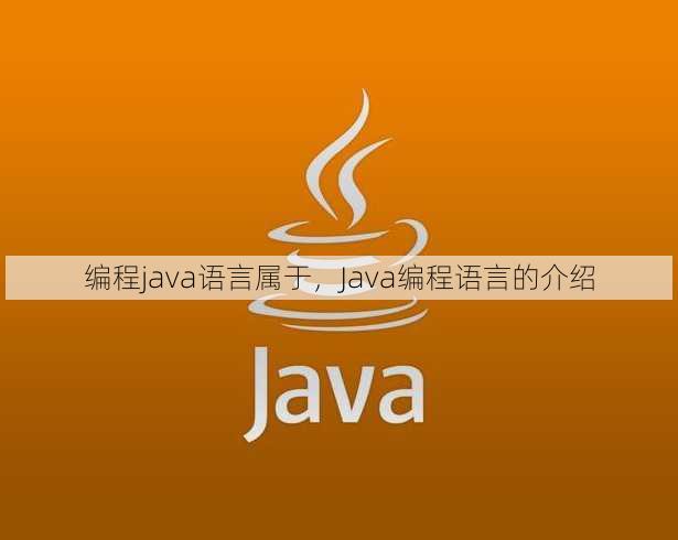 编程java语言属于