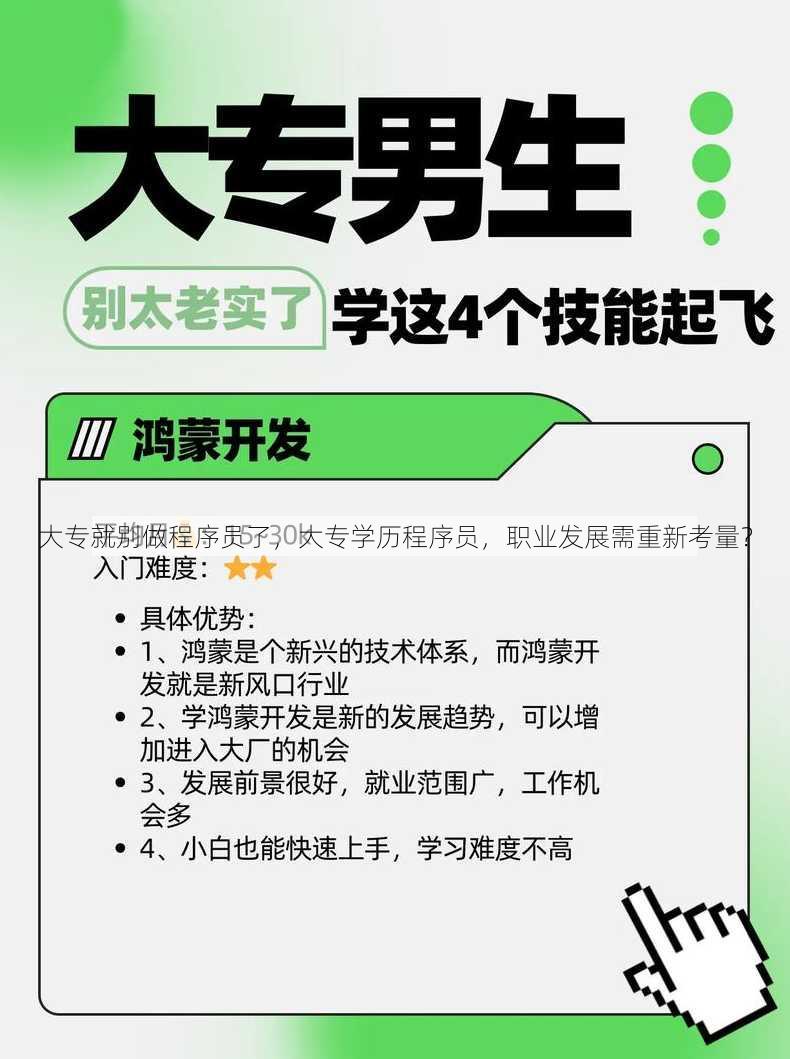大专就别做程序员了