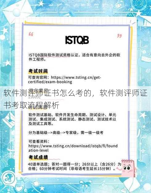 软件测评师证书怎么考的