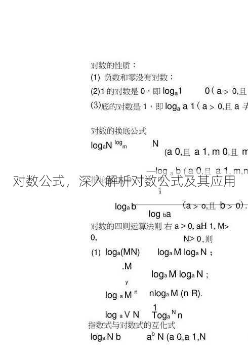 对数公式