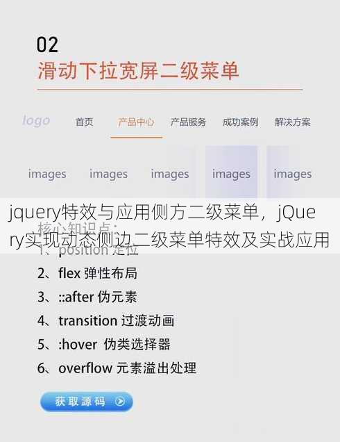 jquery特效与应用侧方二级菜单