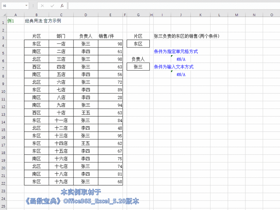 excel sumifs函数使用方法
