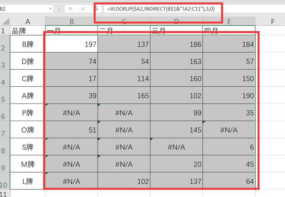 vlookup和column跨表匹配（vlookup跨表匹配数据）