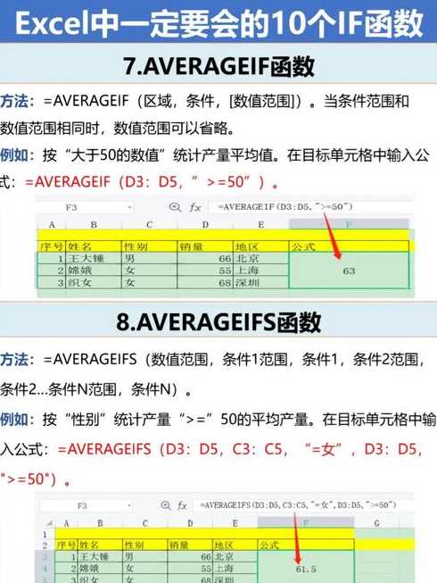 excelif公式的用法（excelifand公式的用法）