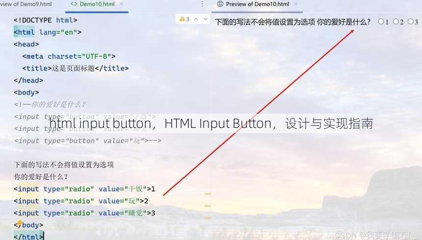 html input button