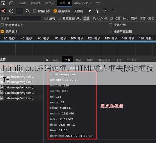 htmlinput取消边框