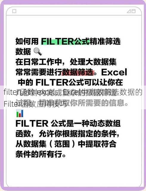 filter函数 excel