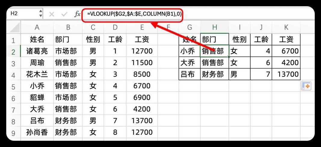 vlookup匹配一列数据（excel表中用vlookup匹配部分数据能匹配出）
