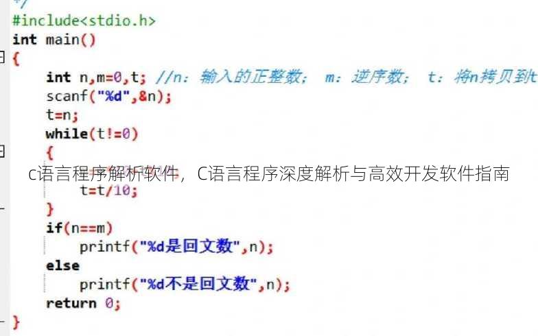 c语言程序解析软件