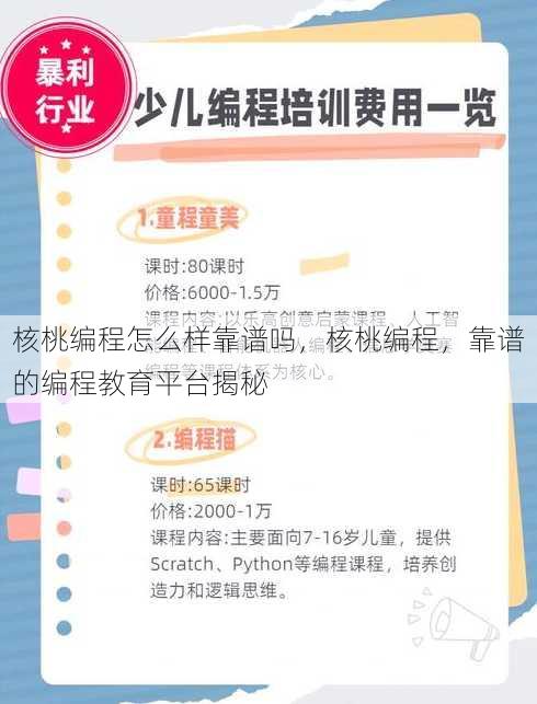 核桃编程怎么样靠谱吗