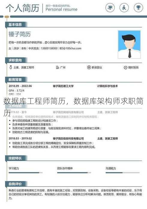 数据库工程师简历