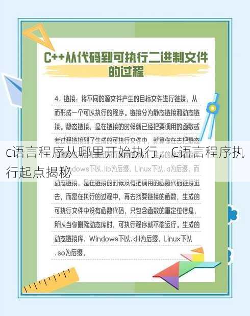 c语言程序从哪里开始执行