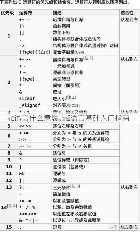 c语言什么意思