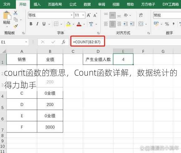count函数的意思