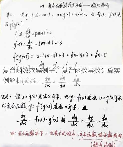 复合函数求导例子
