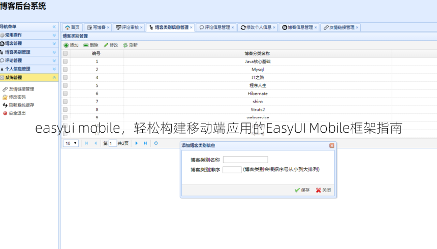 easyui mobile