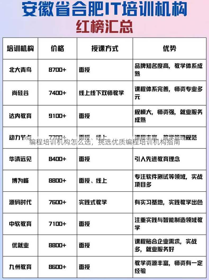 编程培训机构怎么选