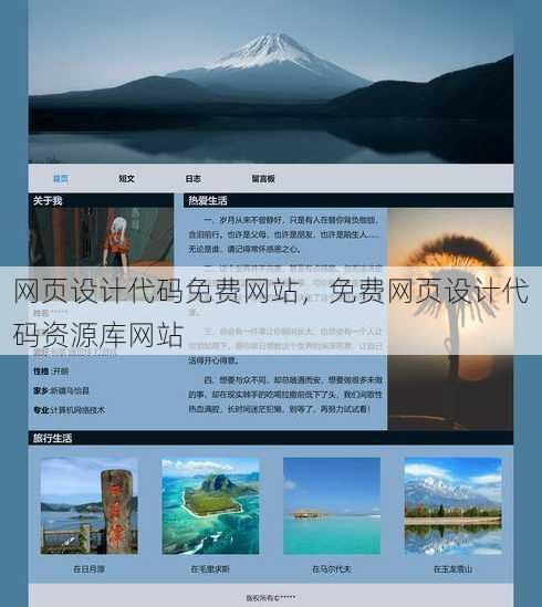 网页设计代码免费网站