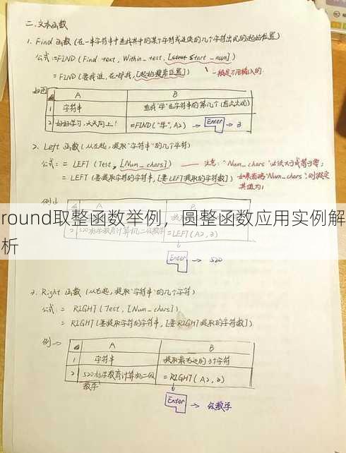 round取整函数举例