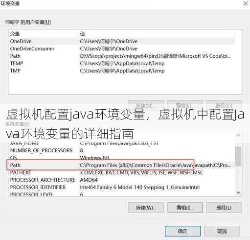 虚拟机配置java环境变量