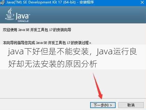 java下好但是不能安装