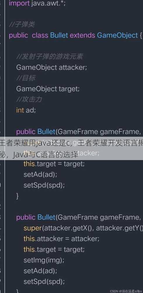 王者荣耀用java还是c