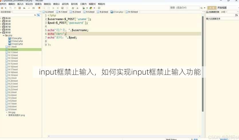 input框禁止输入