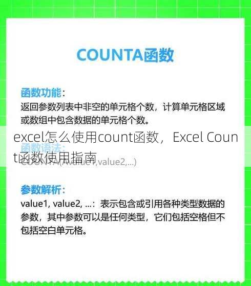 excel怎么使用count函数