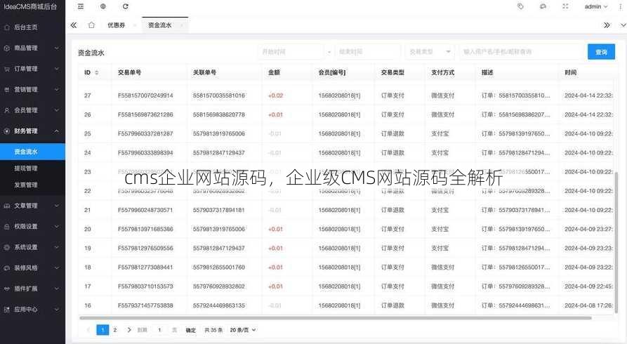 cms企业网站源码