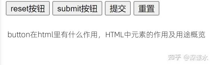 button在html里有什么作用