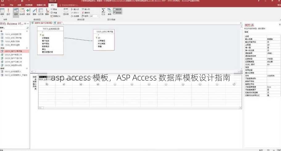 asp access 模板