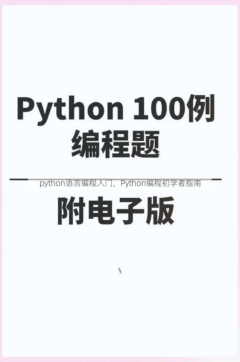 python语言编程入门