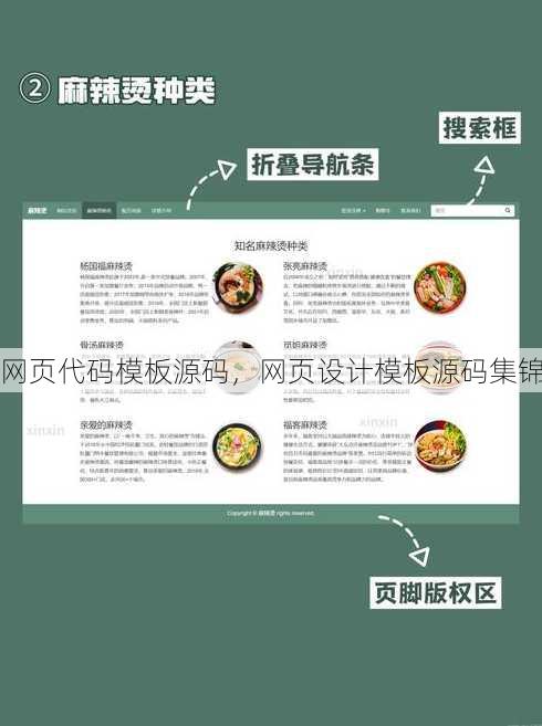 网页代码模板源码