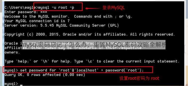 mysql密码忘记了怎么办