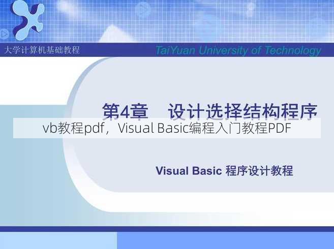 vb教程pdf