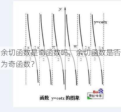 余切函数是奇函数吗