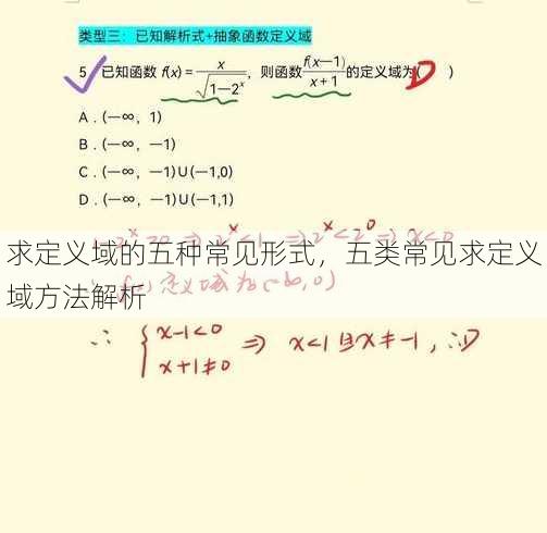 求定义域的五种常见形式