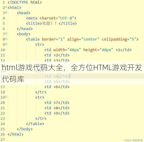 html游戏代码大全