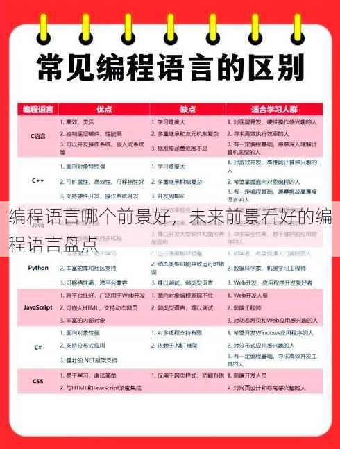 编程语言哪个前景好