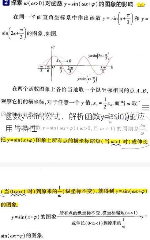 函数y asin(公式