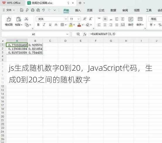 js生成随机数字0到20