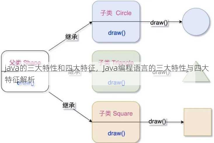 java的三大特性和四大特征