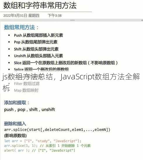 js数组方法总结