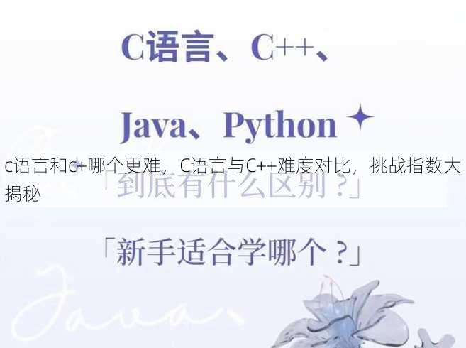 c语言和c+哪个更难