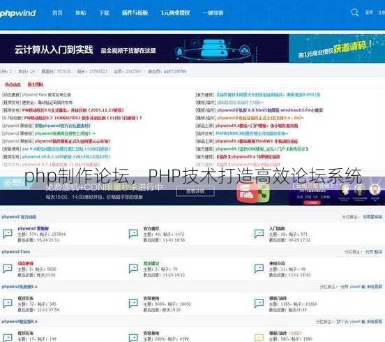 php制作论坛