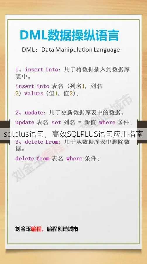 sqlplus语句
